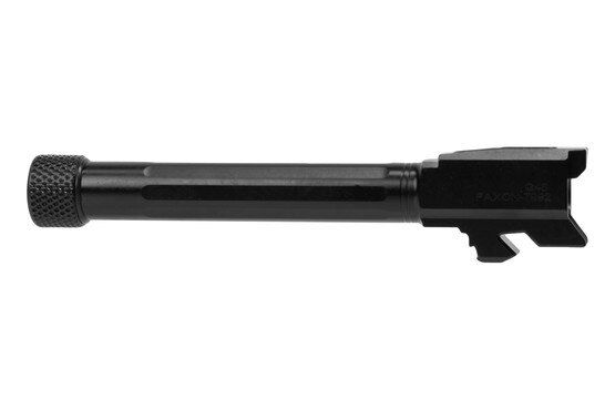 Faxon Match Series 9mm Threaded Barrel Fits GLOCK G48 and has a Black Nitride finish